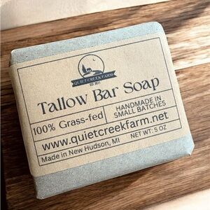 Tallow Bar Soap - Natural (unscented)